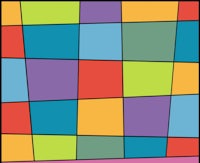 an image of a colorful square pattern with a square in the middle